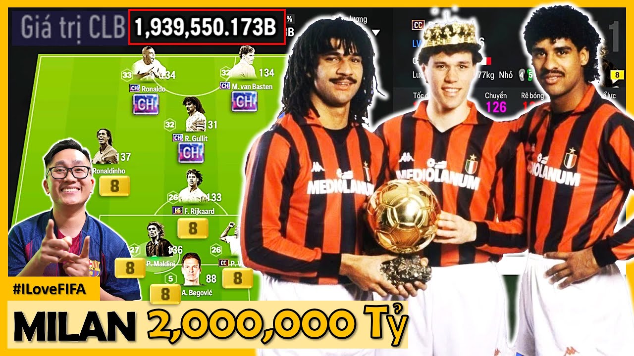 Destroy 2,000,000 Billion BP Fresh I Love Building Super AC MILAN Squad With Extremely Strong Min...