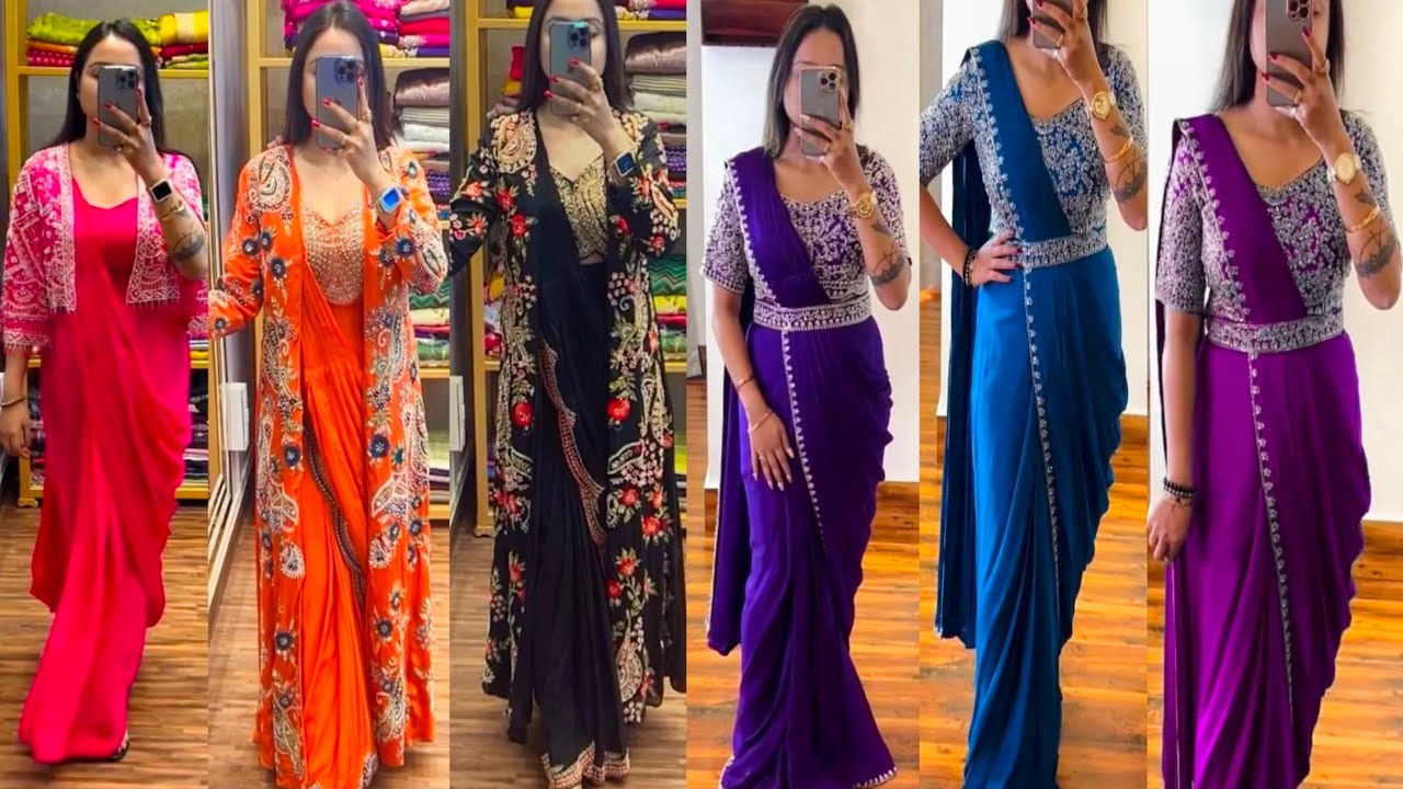 ready to wear saree for wedding l readymade saree l pre pleated saree l 1 minute saree #wedding