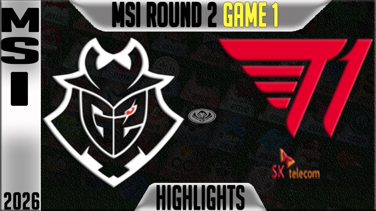 G2 vs T1 Highlights Game 1 | MSI 2026 Day 5 | G2 Esports vs T1 G1