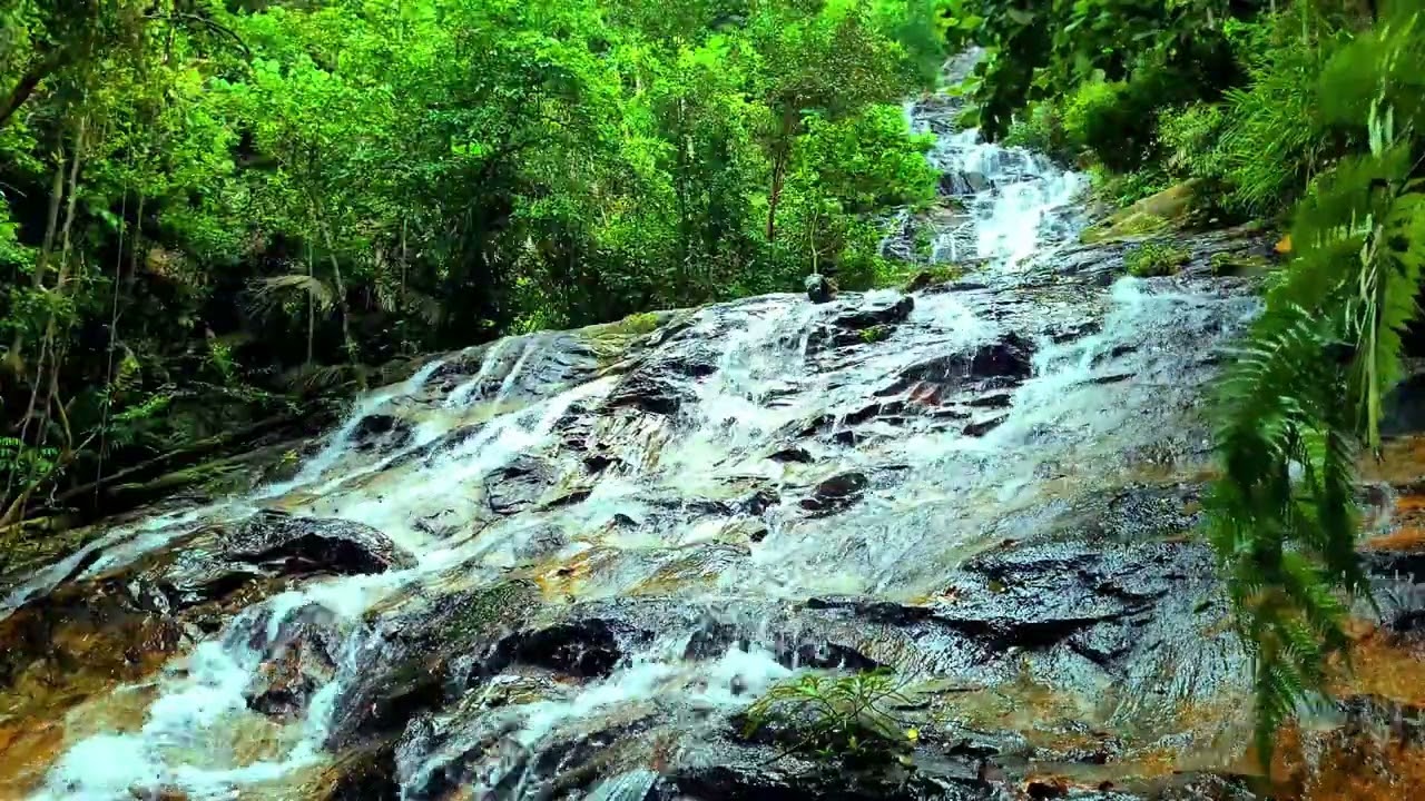 Beautiful waterfall sound,  natural white noise for sleep, relax, focus, study, meditation, tinnitus
