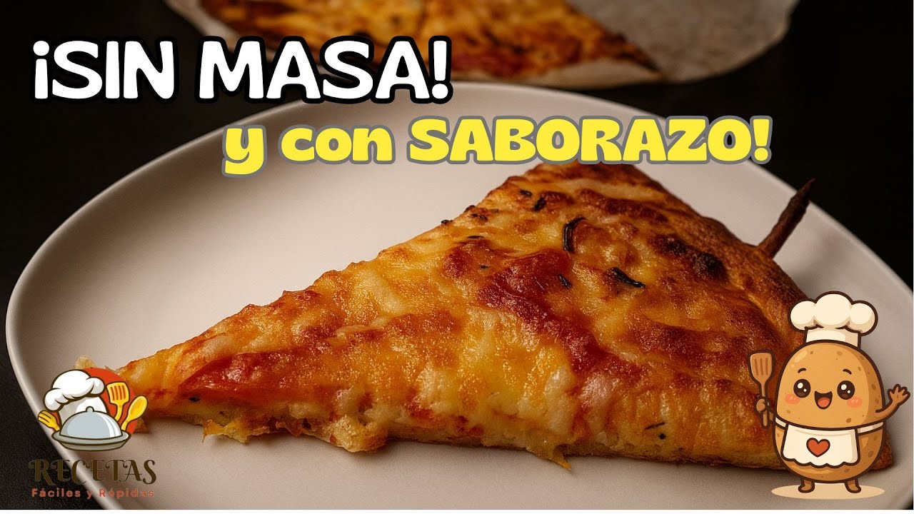 🍕 ¡Pizza SIN MASA y con SABORAZO! 😍 Fácil, rápida y con verduras