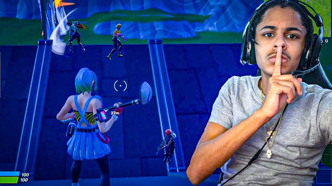 I tried out for a MOBILE Fortnite Clan while CHEATING with a Controller...