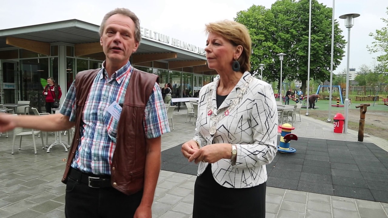 Burgemeester opent nieuw paviljoen Speeltuin Helmond-West