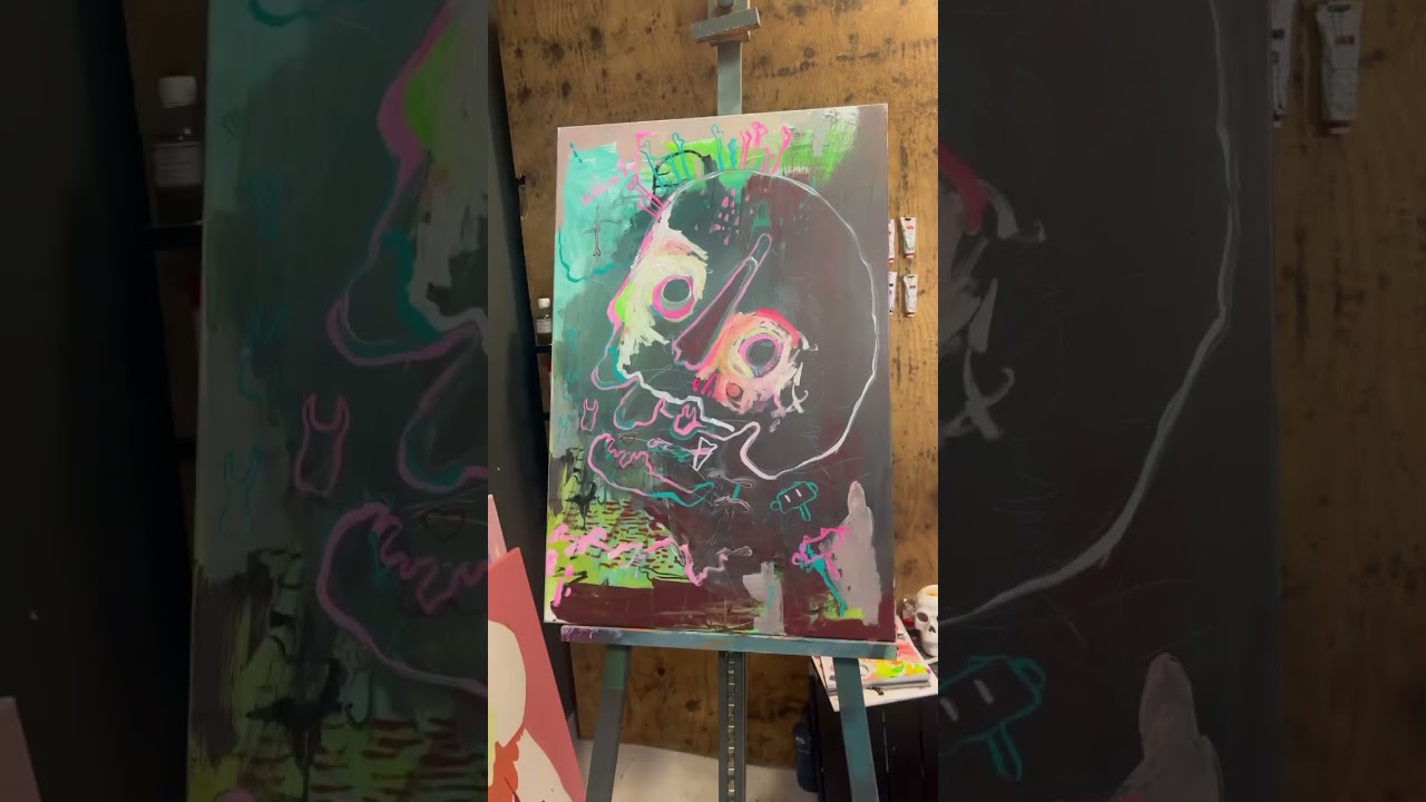 ART THOUGHTS (sound on) #neoexpressionism #expressionism #streetart #emergingartists #miahawkart