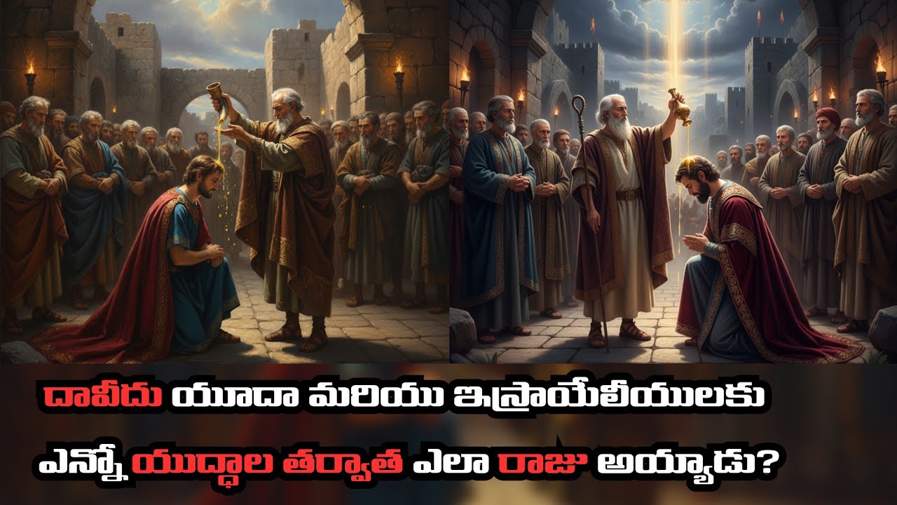 దావీదు యూదా మరియు ఇస్రాయేలీయులకు ఎన్నో యుద్ధాల తర్వాత ఎలా రాజు అయ్యాడు? 2 Samuel 1 -  6 #mcvtelugu