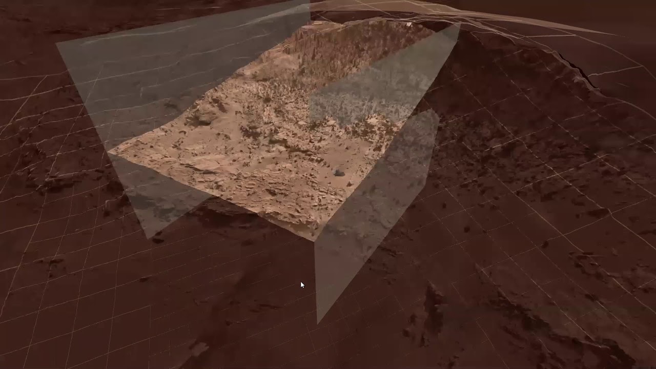 Mars Geology Subsurface Visualization