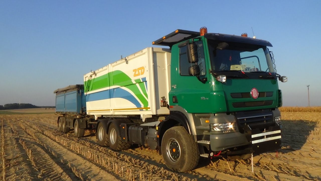 TATRA PHOENIX, NEW HOLLAND CX8090, LIAZ, MERCEDES  - KUKUŘICE SOUHRN. ZSD DYNÍN