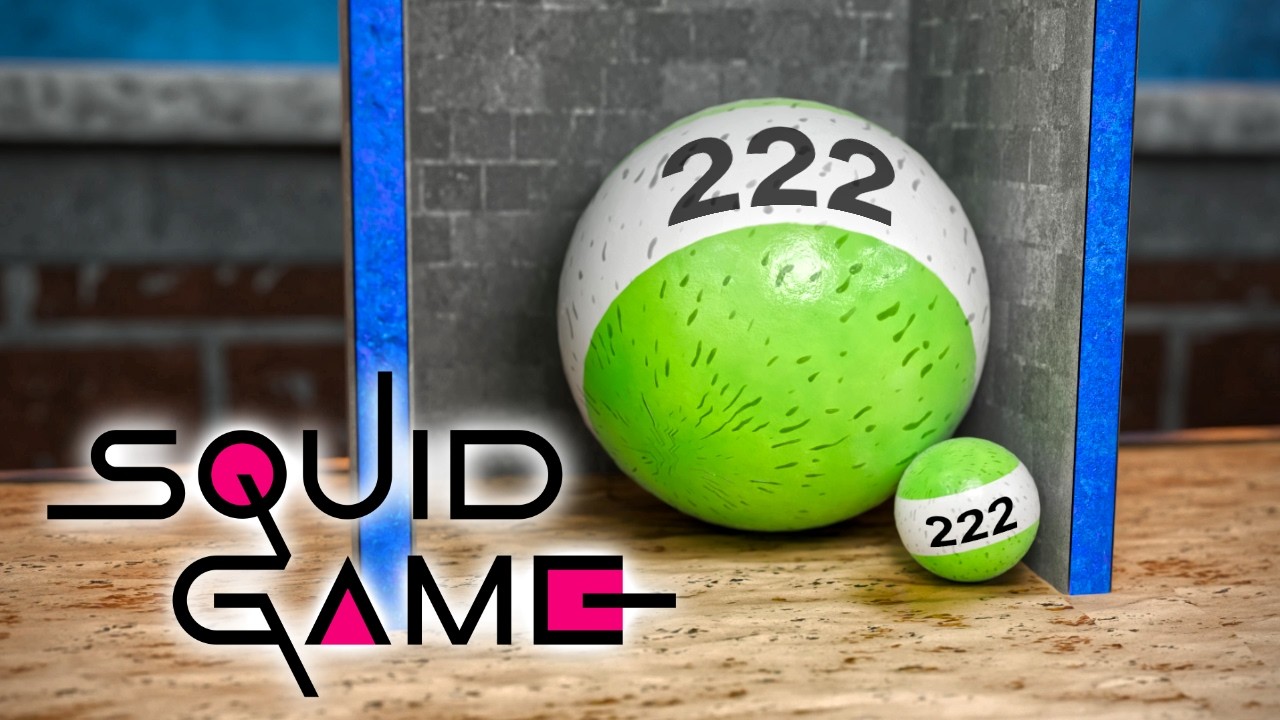Squid Game X Marble Run - Hide and Seek 🗝️🗡️