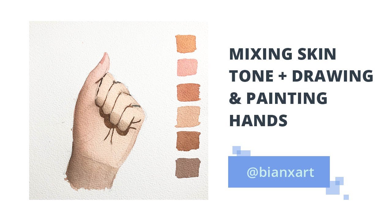 Drawing and Painting Hands with Watercolor