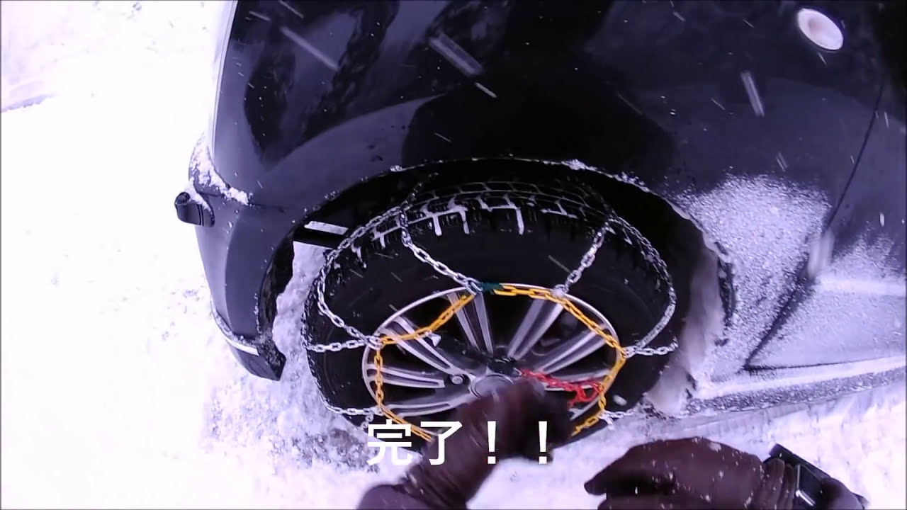 ★[豪雪白川郷]豪雪時の展望台までの運転(スタッドレス＋チェーン)