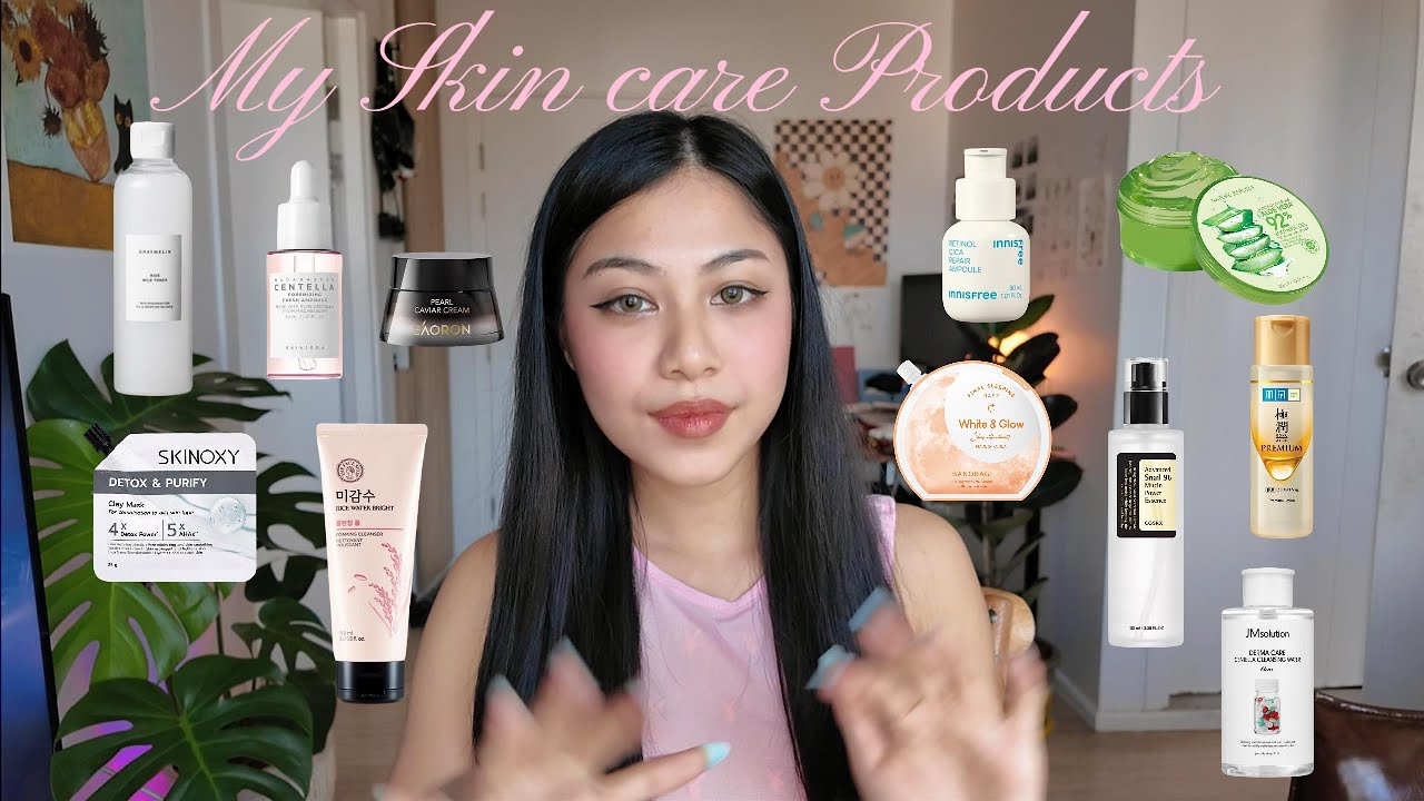 My Skincare Routine/အဆီပြန် ဝက်ခြံအသားအရည်/Fav Korean Skincare products 💕+ Simple routine| SumyattTV