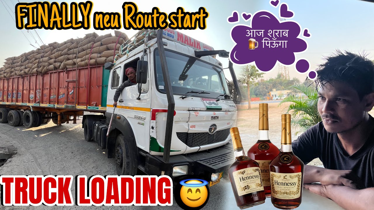 TRUCK LOADING COMPLETELY 😇|| New Route start 😎|| Robin Tralla vlog