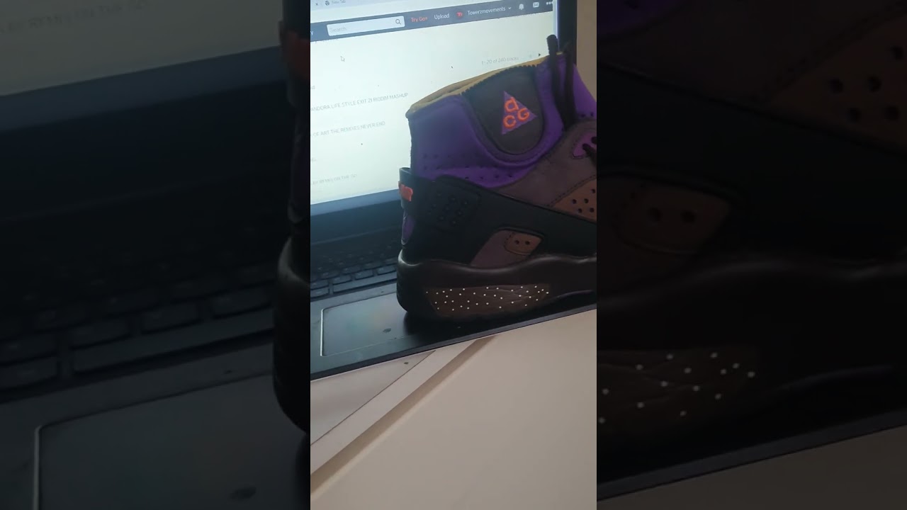 nike air mowabb acg 2015 backstrap repair with gorilla glue before the final cleaning