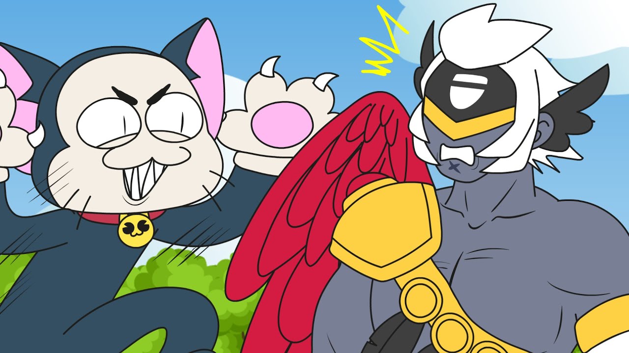 Набор анимации Brawl Stars против скина Тёмного Ангела Кольта (пародия)