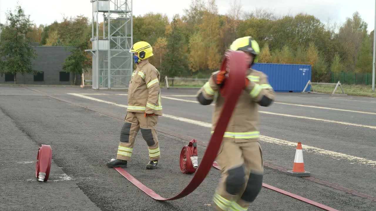Hose Running Exercise (Not required for on call firefighters)