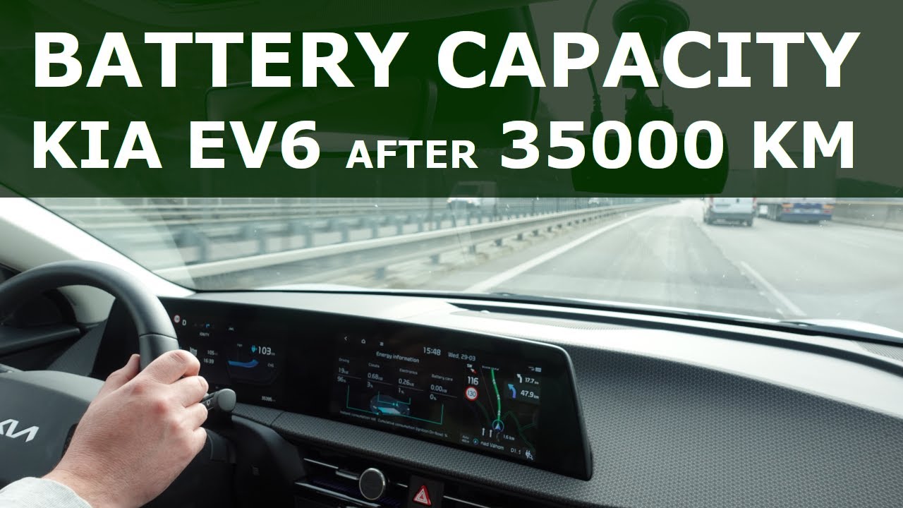 KIA EV6 battery capacity after 35000km