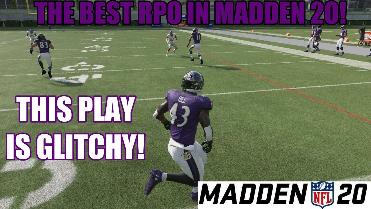 THE BEST RPO IN MADDEN 20! UNSTOPPABLE GLITCH PLAY