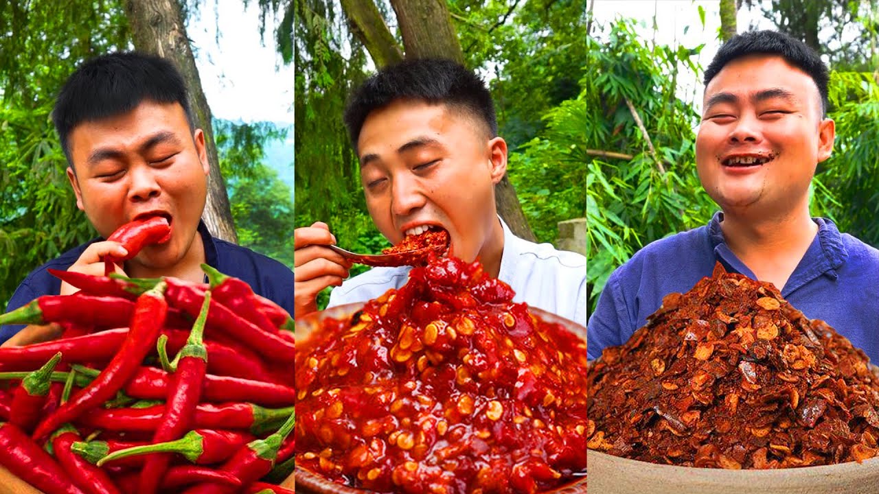 Острее!! Больше чили!! Смешные видео TikTok China | Острая еда Mukbang от Songsong и Ermao