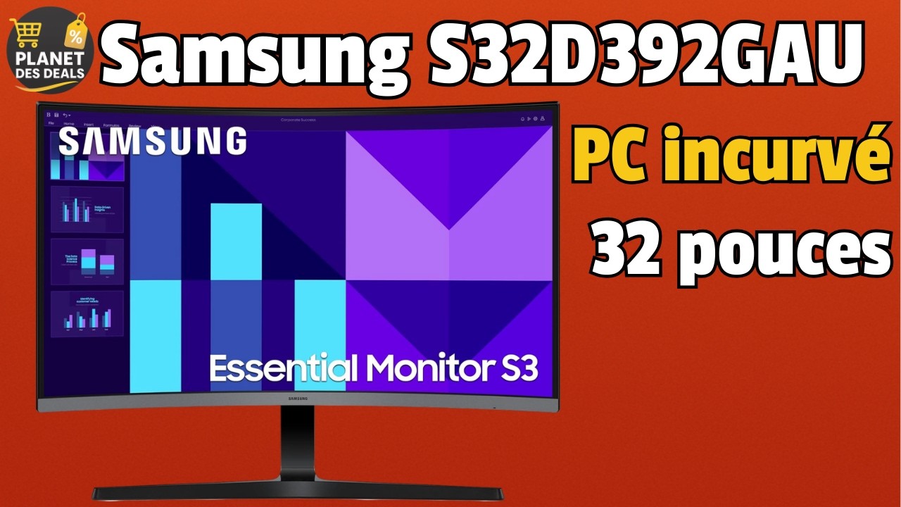 🔥 Samsung S32D392GAU : Test Complet + Avis et Prix de l’Écran Incurvé 32
