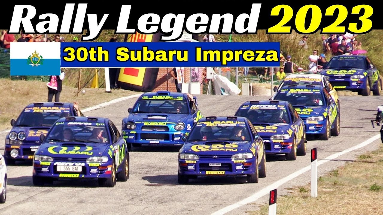Rally Legend 2023 San Marino - 30th Subaru Impreza Parade + Ultimate Rally Actions - McRae Family 👍