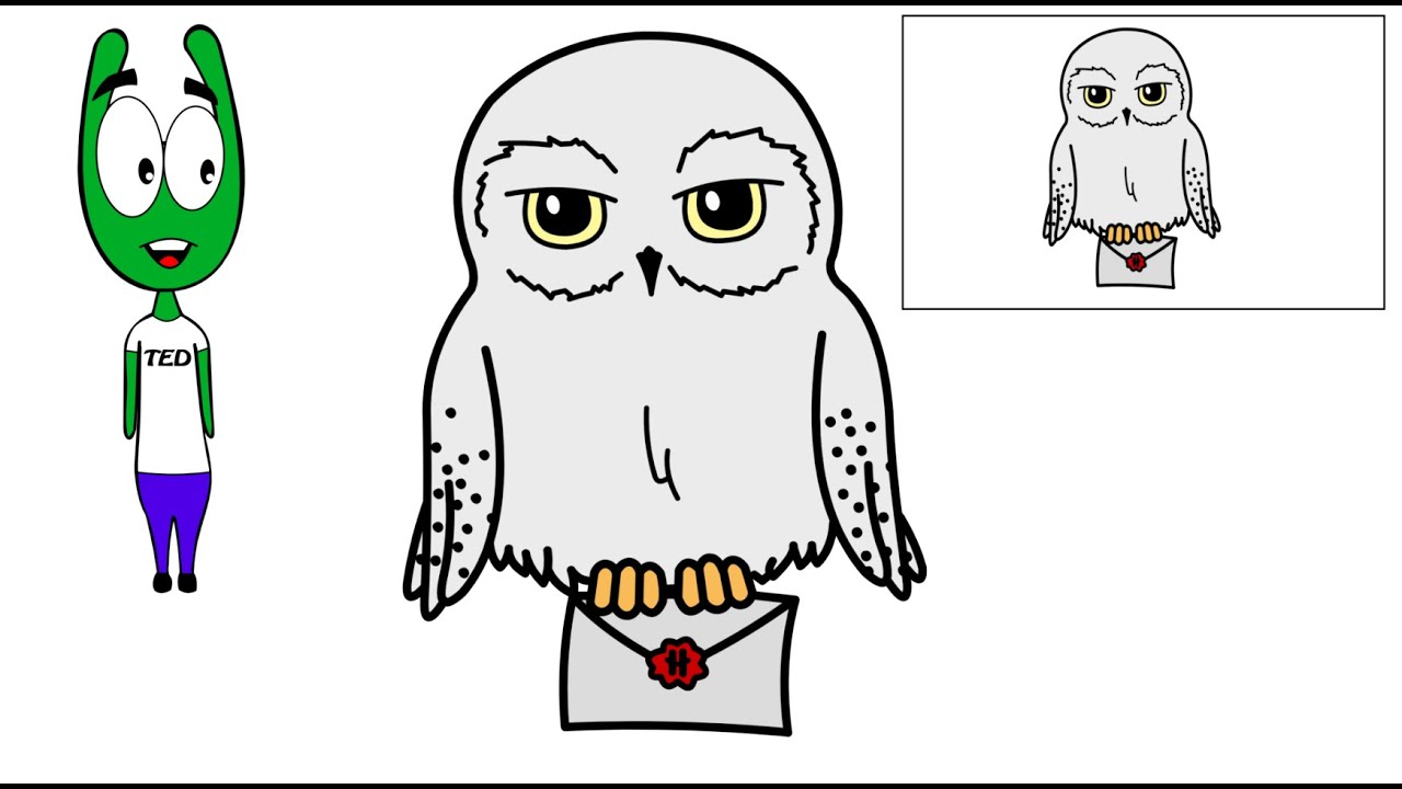 APPRENDRE A DESSINER HEDWIGE LA CHOUETTE DANS HARRY POTTER FACILEMENT ETAPE PAR ETAPE