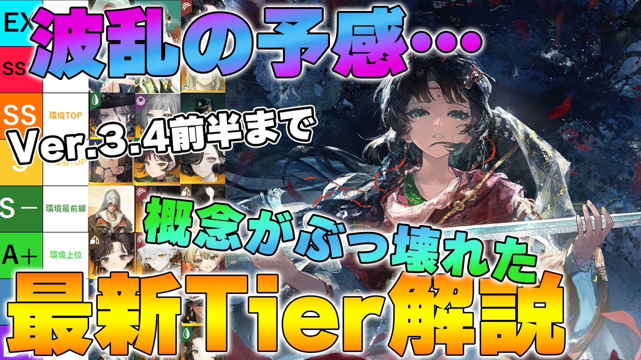 【リバース1999】概念崩壊…最新Tier解説｜待望のあのキャラが大躍進！Ver.3.4前半まで総合評価まとめ【reverse/重返未来】