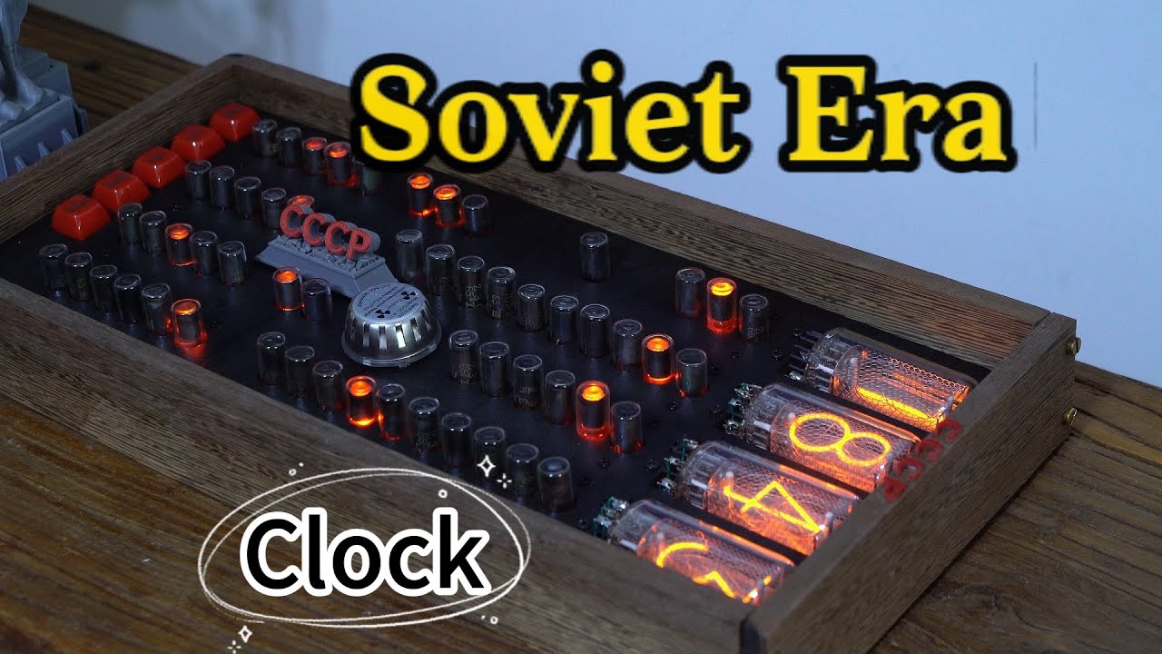 Construct a Soviet-era style clock devoid of modern electronic components