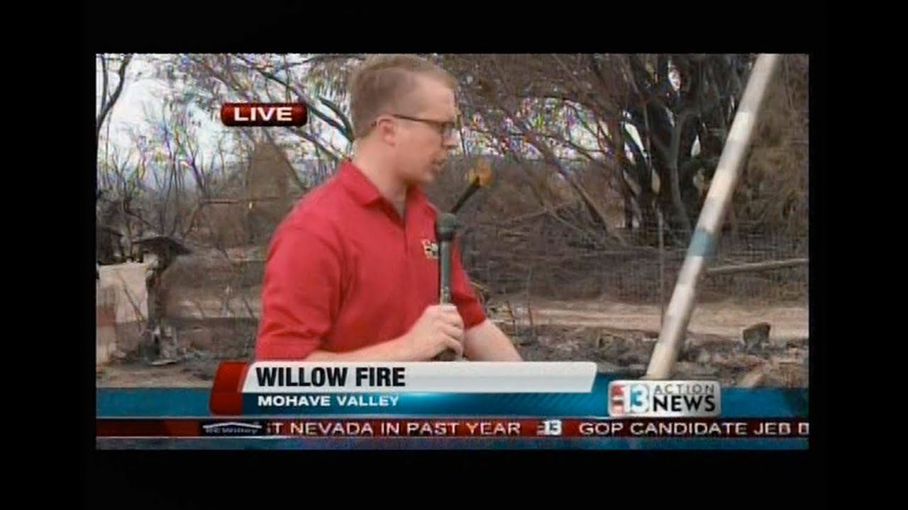 3 Joe Bartels Reports/Willow Fire, KTNV Ch. 13 Las Vegas, Aug. 11, 2015