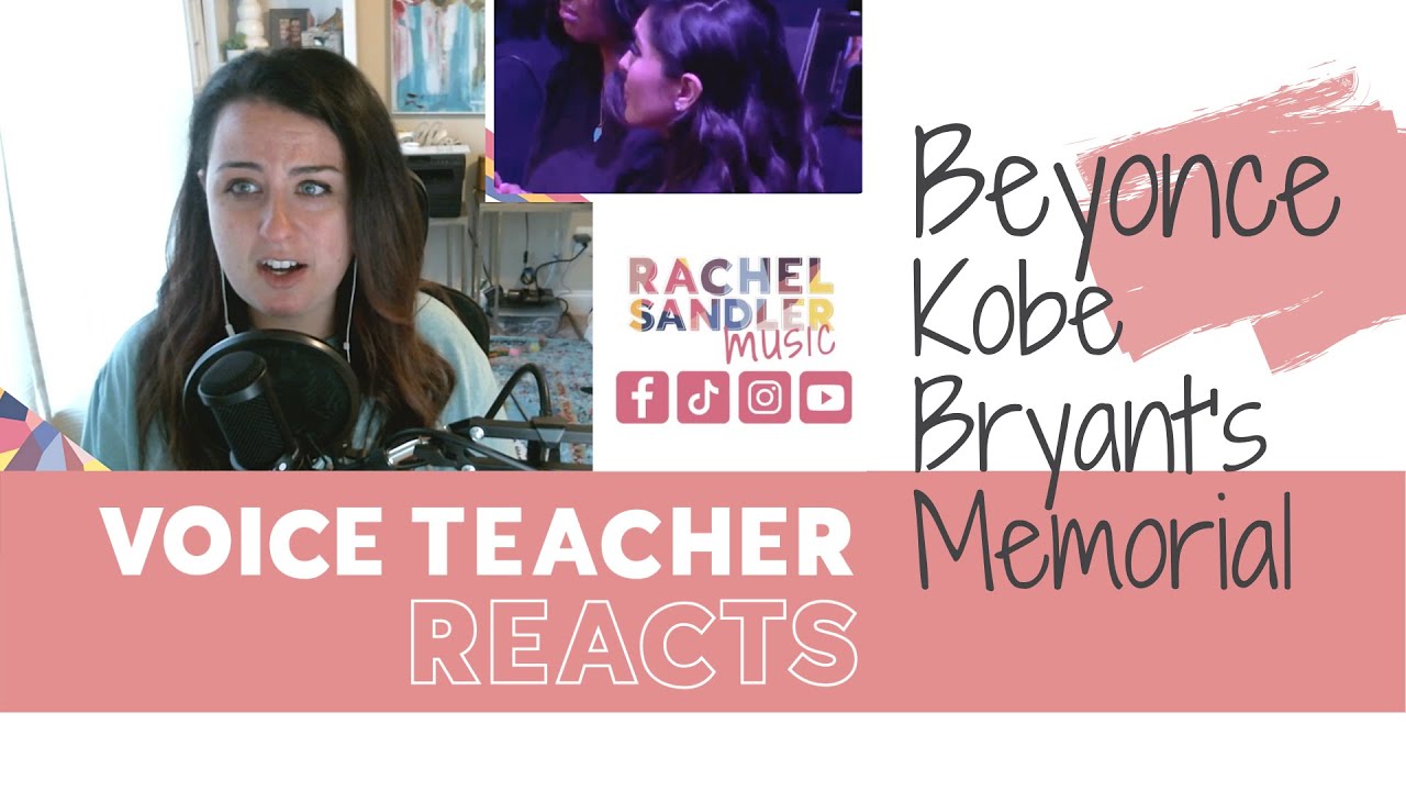 Voice Teacher Reacts | BEYONCE sings at Kobe Bryant's Memorial Service