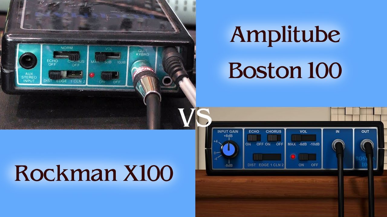 Rockman X100 - The Real Thing vs Amplitube Satriani Collection