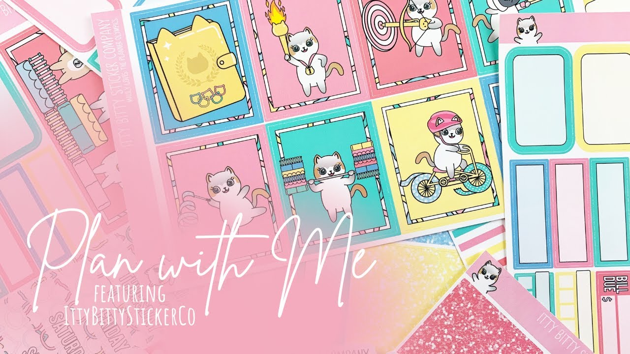 Plan With Me | IttyBittyStickerCo | Erin Condren Life Planner
