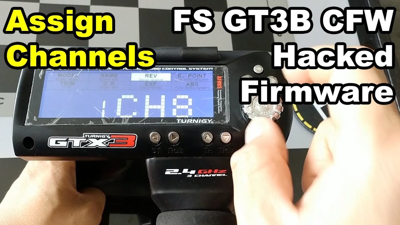 Взломанная прошивка Flysky GT3B Назначение каналов