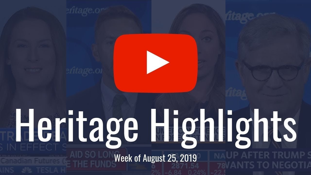 Heritage Highlights: China Trade, Debt, Amazon Fires, Climate Change