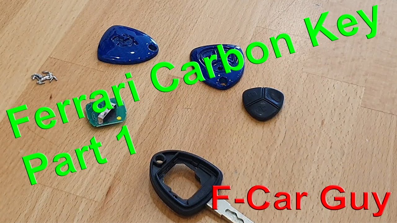 Modification To Ferrari Key – Full Carbon Fibre In Blue! Koshigroup – Part 1 | F-Car Guy
