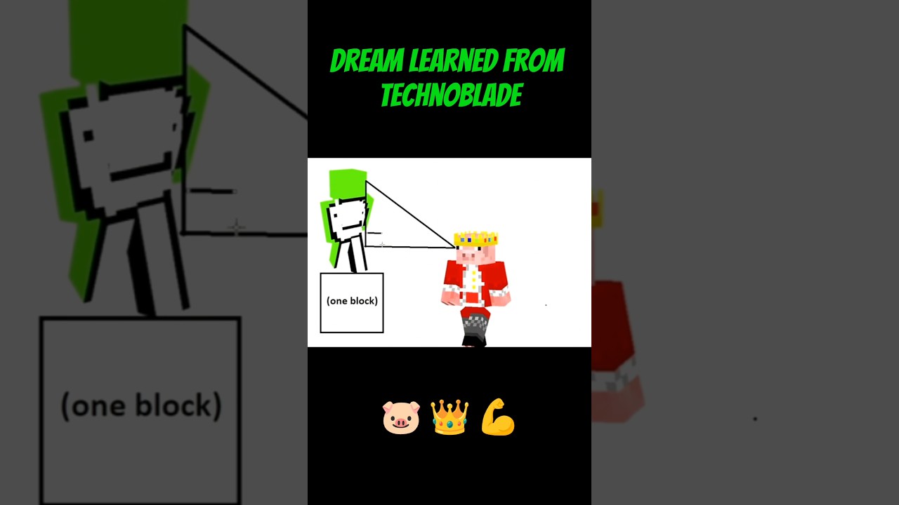 Dream learned from Technoblade Dream vs Daquavis #minecraft #dream #technoblade