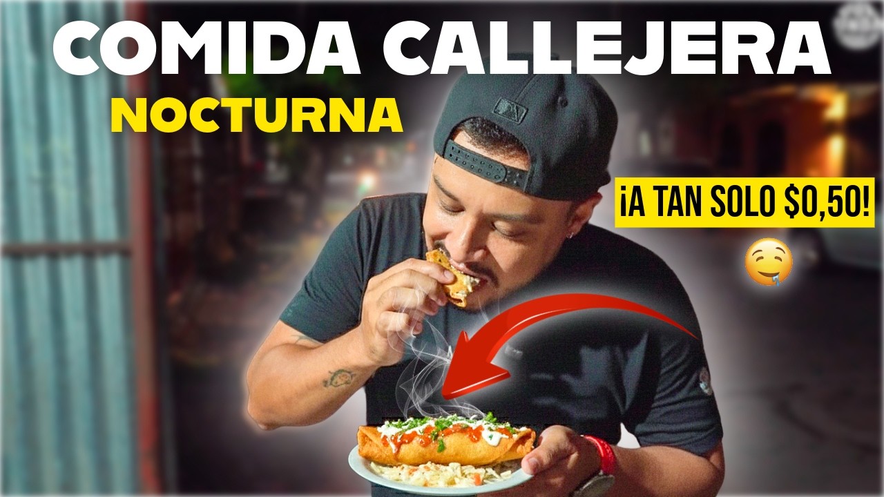 Probando COMIDA CALLEJERA NOCTURNA en NICARAGUA 🇳🇮🤤| Barata y Deliciosa 😲💲