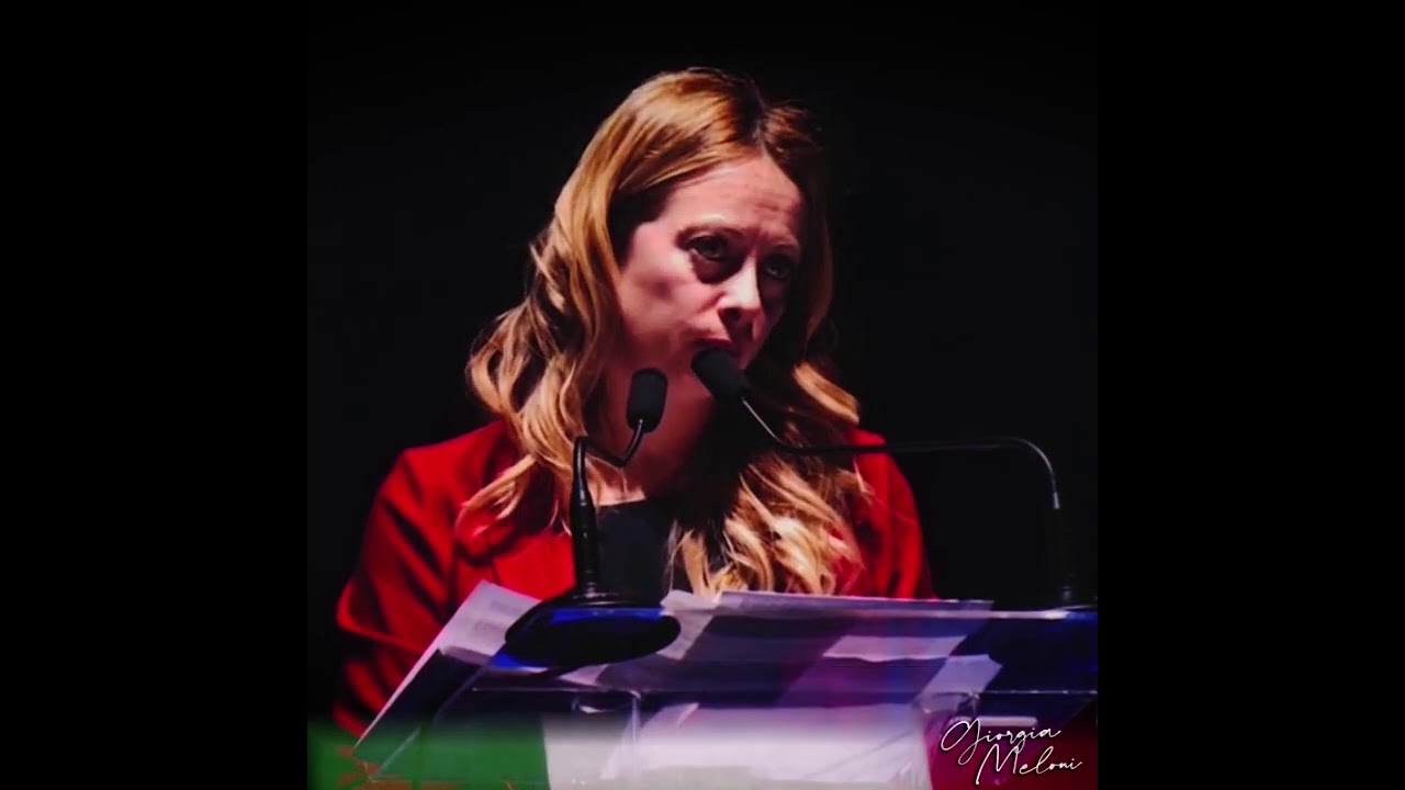 Giorgia Meloni: Oggi come ieri, noi siamo questo.