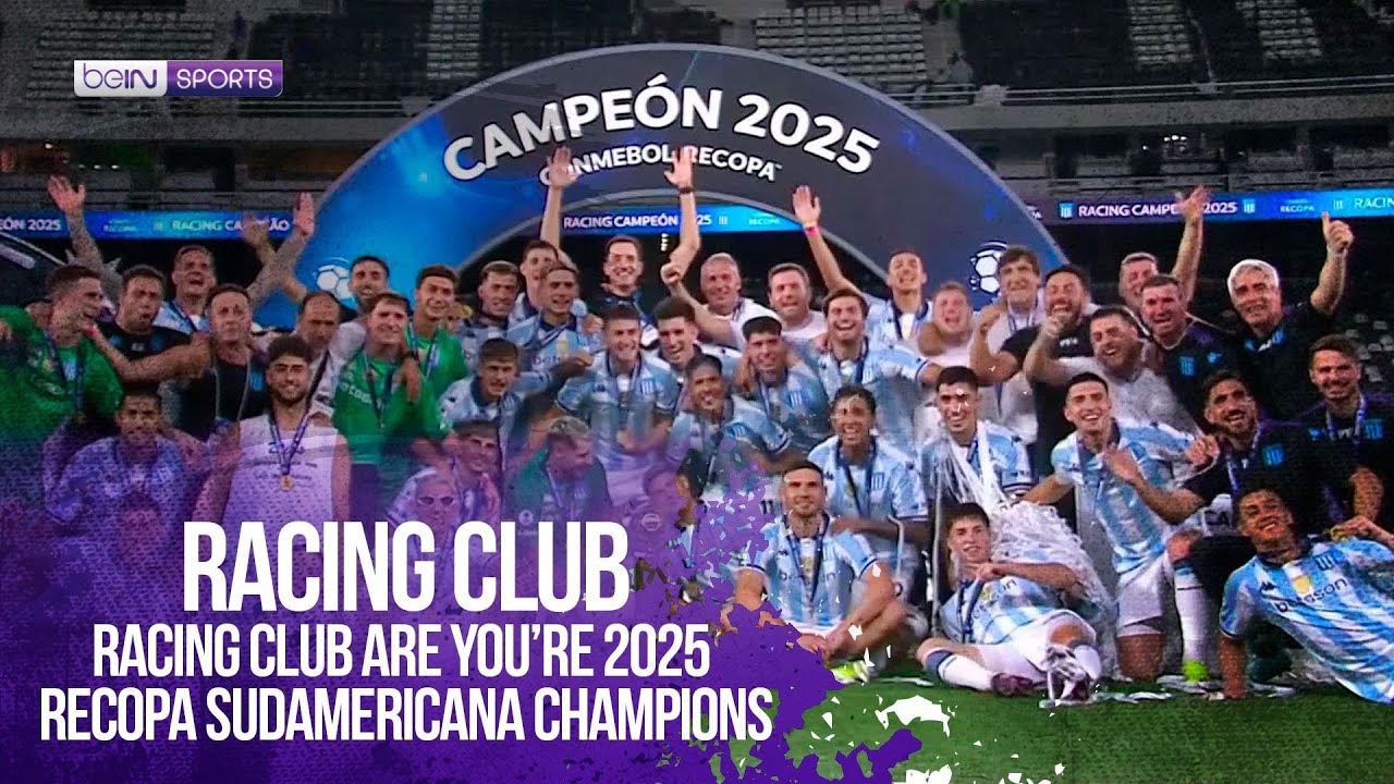 Racing Club are you’re 2025 Recopa Sudamericana Champions 🎉
