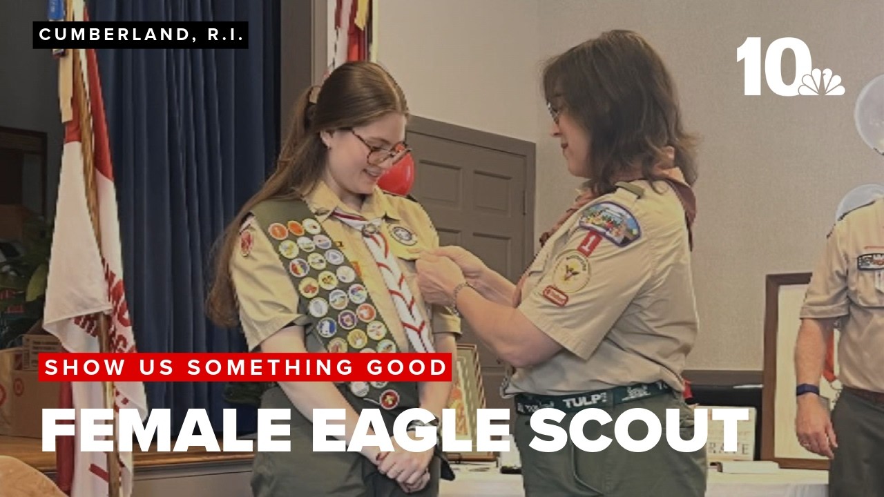 Cumberland native makes history in her troop by becoming its first female Eagle Scout