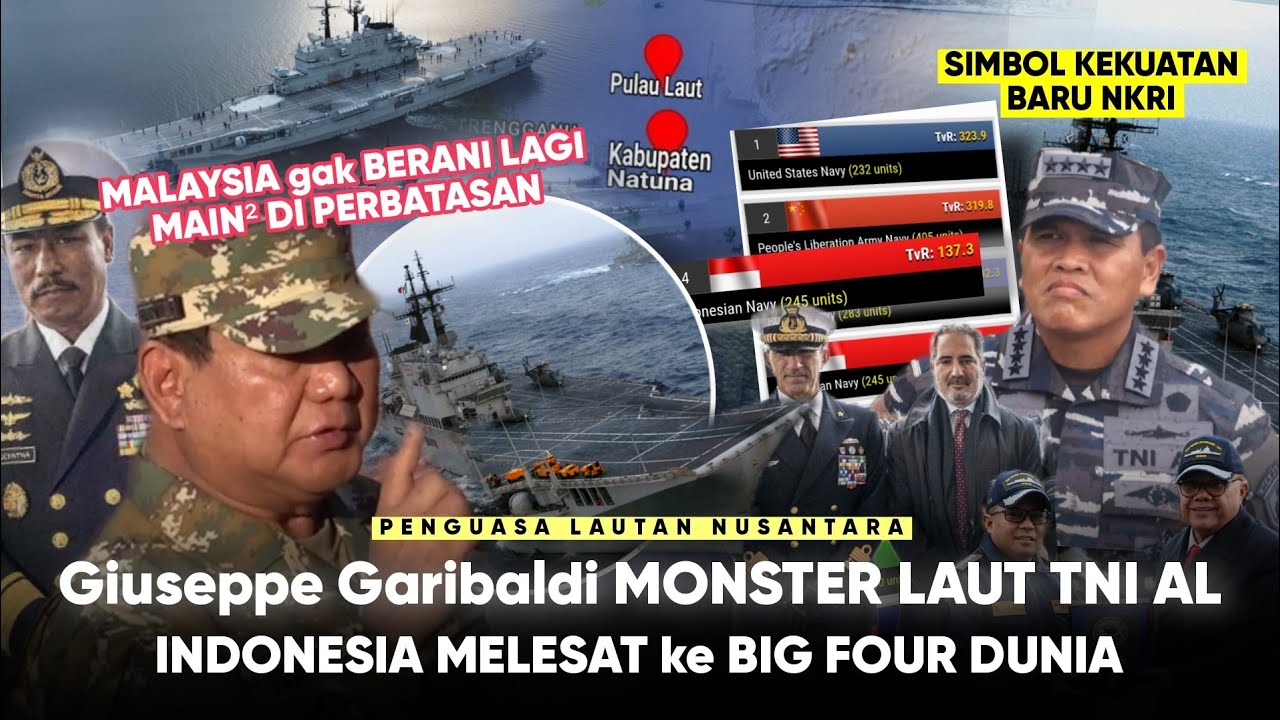 Melesat ke Ranking BIG 4 Dunia “Kapal Induk TNI AL GIUSEPPE GARIBALDI” Penguasa Baru Laut ASEAN
