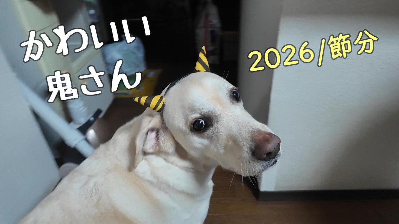 今年も変わらず 可愛く食いしん坊の鬼さんでした～