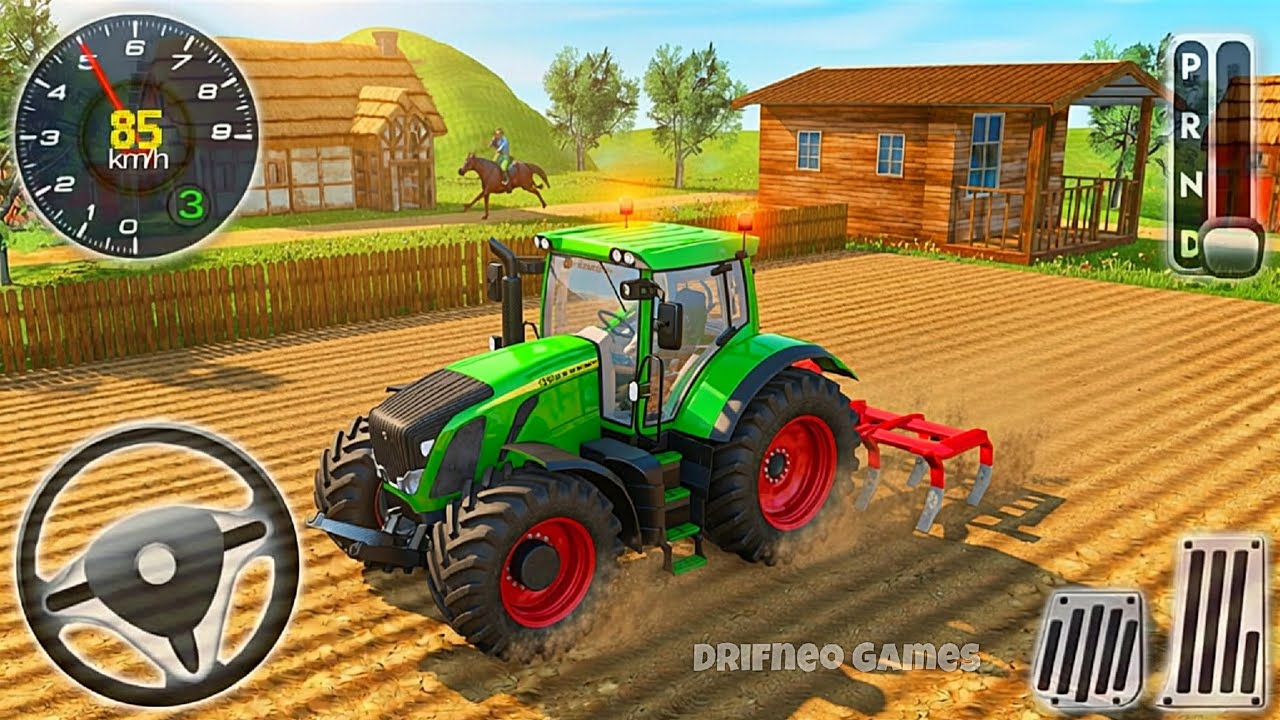 Modern Tractor Farming Driving Simulator 3D - New Tractor Games - Android Gameplay