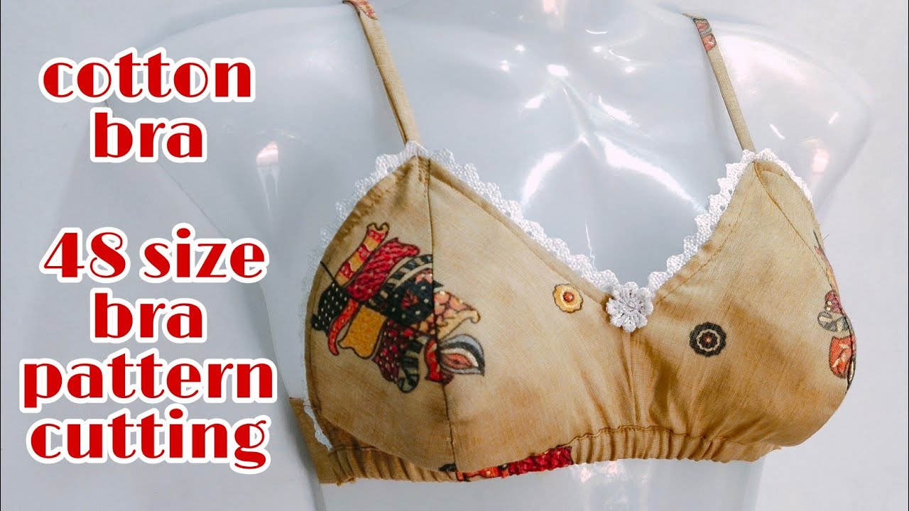 bra cutting stitching with pattern47,48,49 हैवी साइज के लिए ब्रा की कटिंग और सिलाई कैसे करें?
