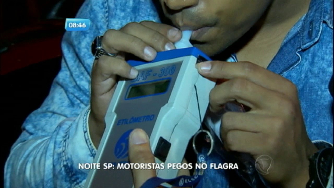 Motoristas embriagados s&atilde;o pegos em blitz em S&atilde;o Paulo