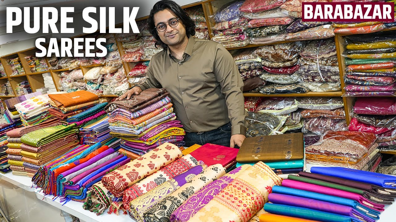 Authentic Pure Silk Sarees Manufacturer and Wholesaler in Kolkata, Barabazar