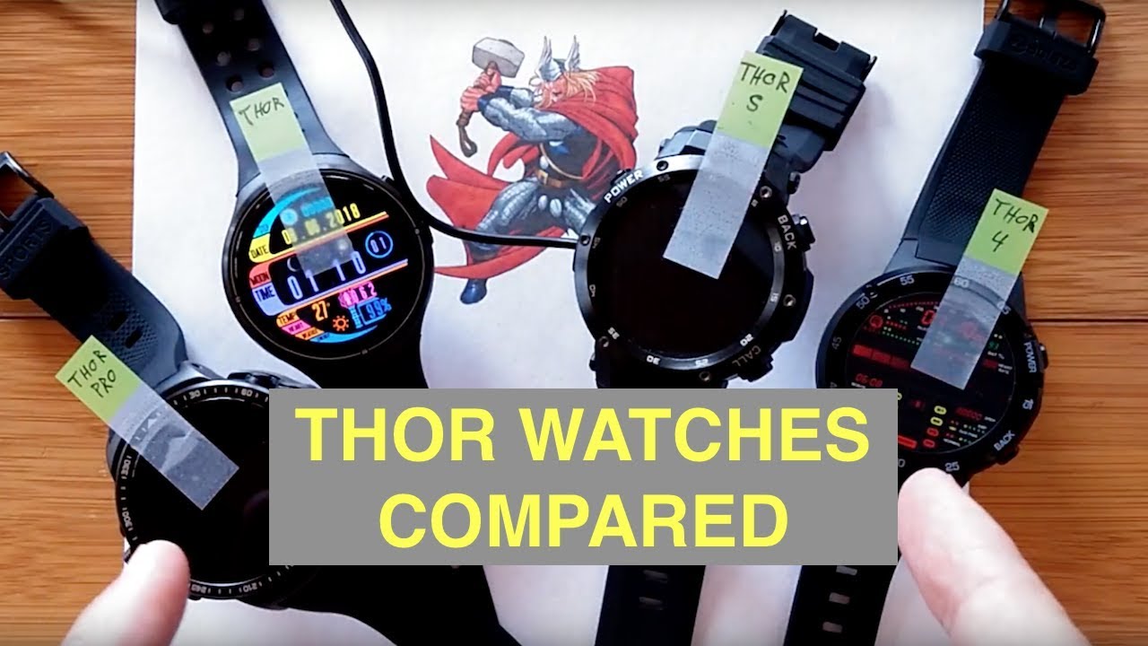 ZEBLAZE THOR Family of Smartwatches Compared: Original, THOR S, THOR PRO, THOR 4