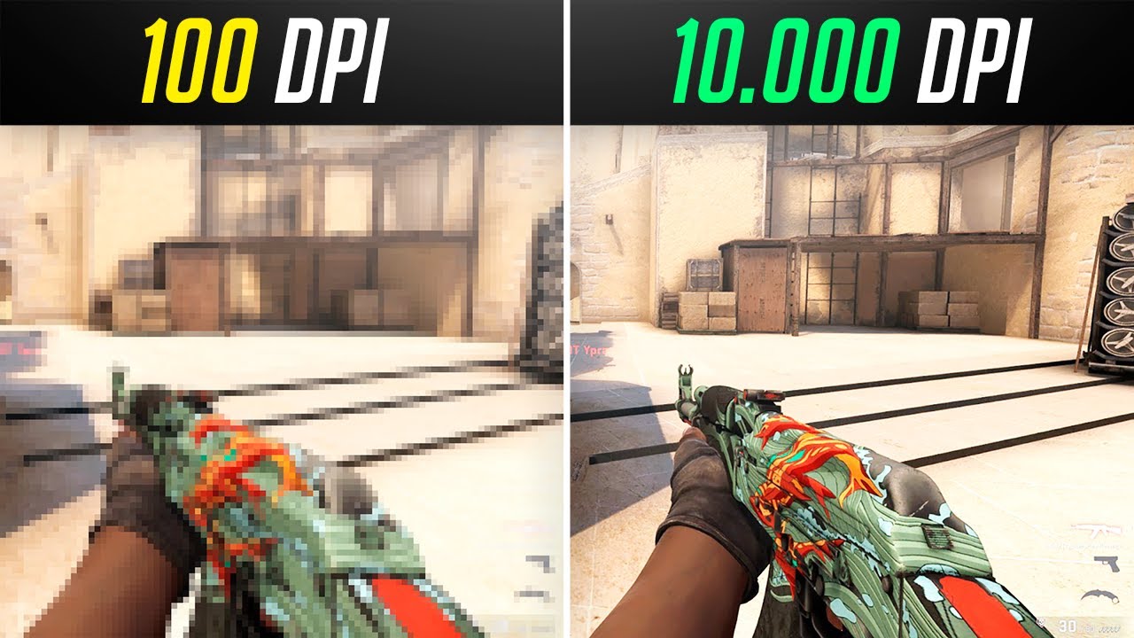 As&iacute; AFECTAN los DPI ALTOS Y BAJOS de un MOUSE GAMER tu GAMEPLAY | Comparando 100 DPI vs 10.000 DPI