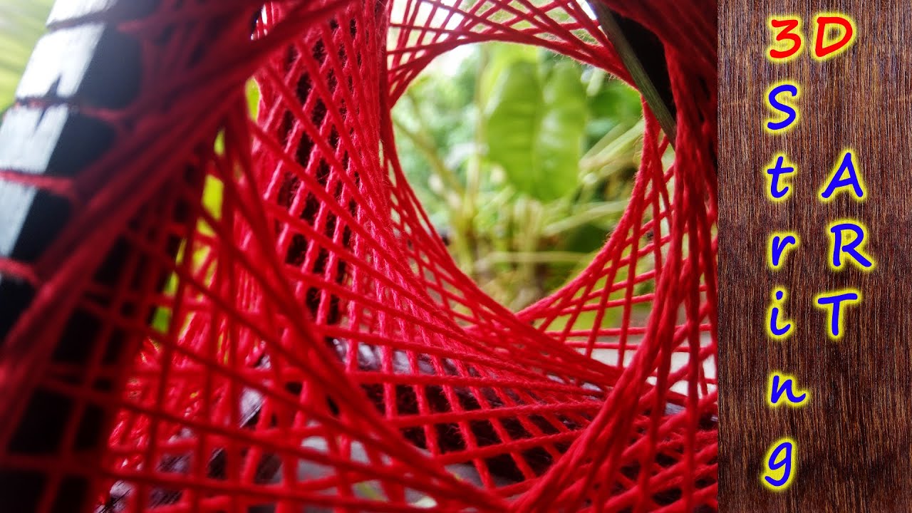 3D String Art Pyramid | How to make 3D String Art | DIY string art step by step tutorial