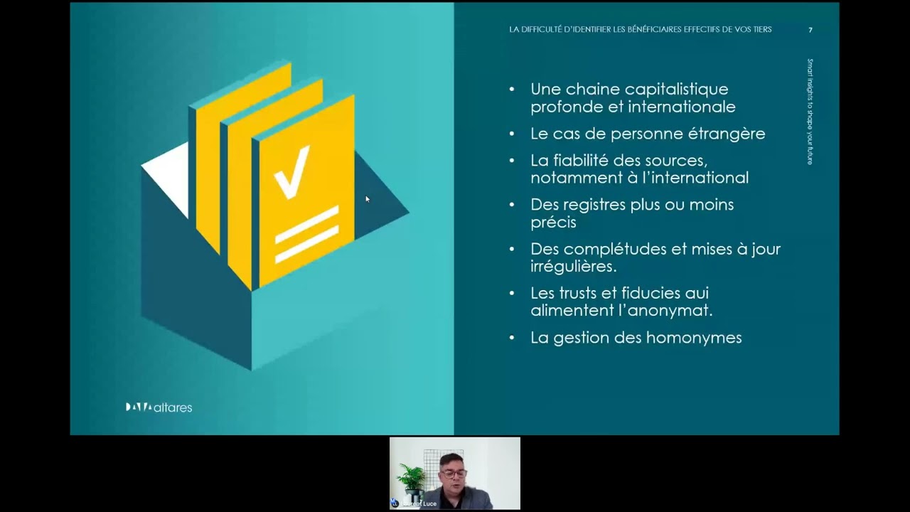 [Webinar] Comment identifier les bénéficiaires effectifs en France et à l'international ?