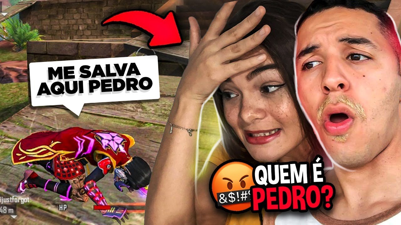 CHAMEI MEU NAMORADO PELO NOME DO EX NO FREE FIRE (TROLLAGEM)